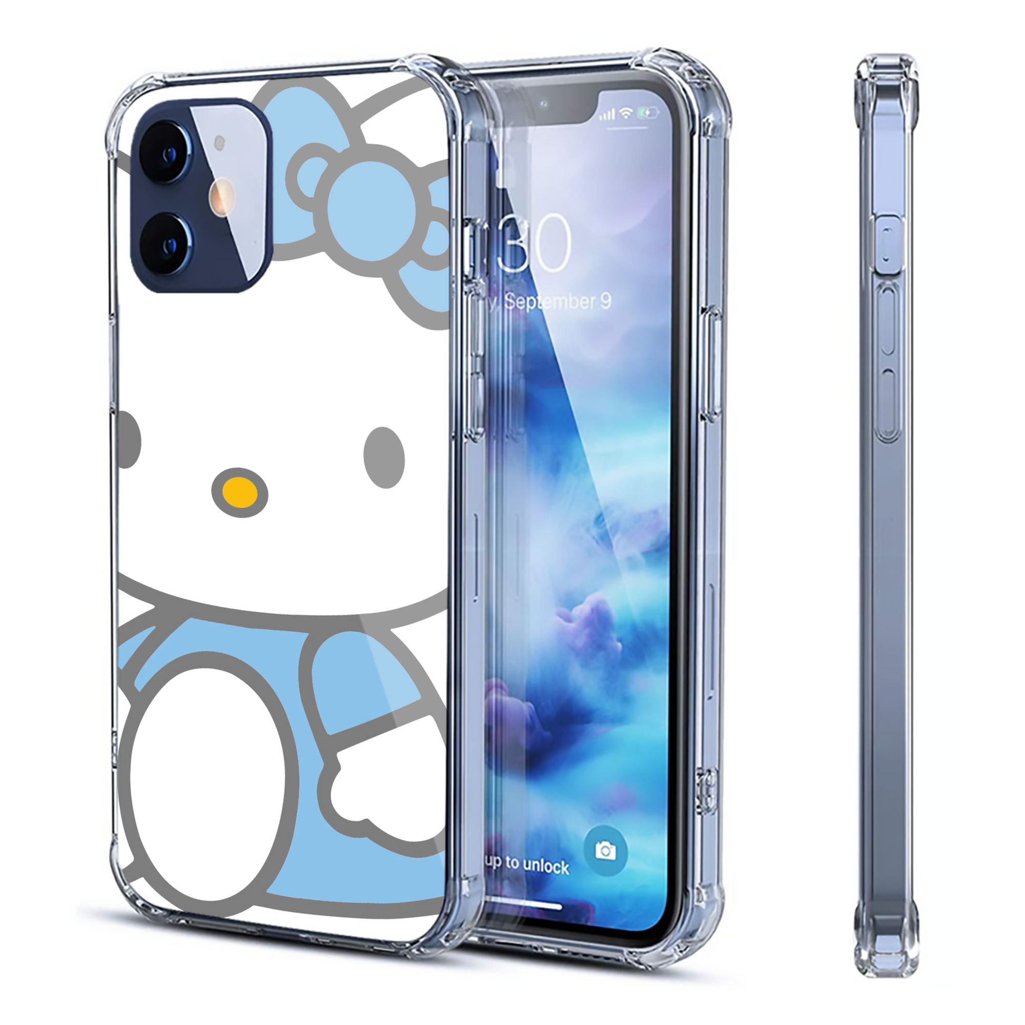 （画像用） Hello Kitty ハローキティ 【iPhone 12シリーズ対応】透明スマホケース（クリアソフトケース）